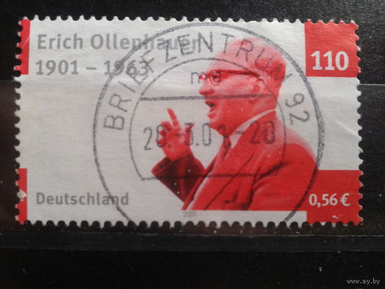 Германия 2001 политик Михель-1,0 евро гаш