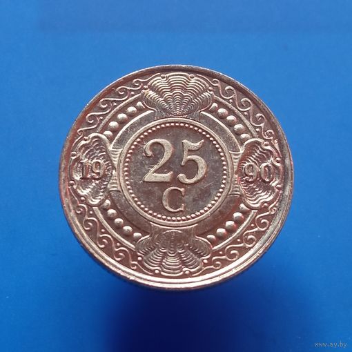 Нидерландские Антильские острова 25 центов 1990