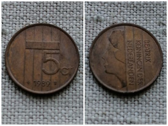 Нидерланды 5 центов 1989