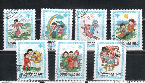 Монголия-1980 (Мих.1348-1354) гаш. , Дети(полная серия)