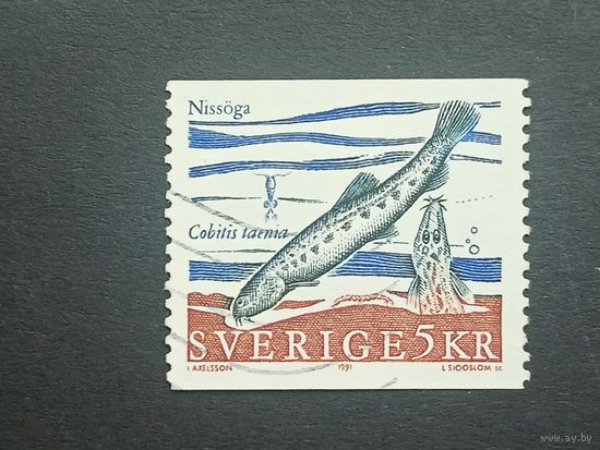 Швеция 1991. Рыбы