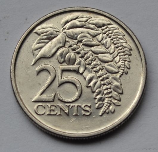 Тринидад и Тобаго, 25 центов 2008 г.