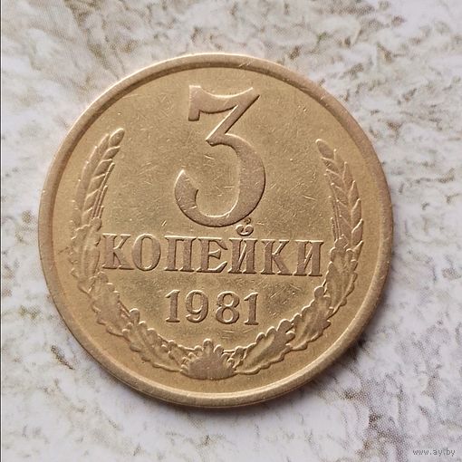 3 копейки 1981 года СССР.