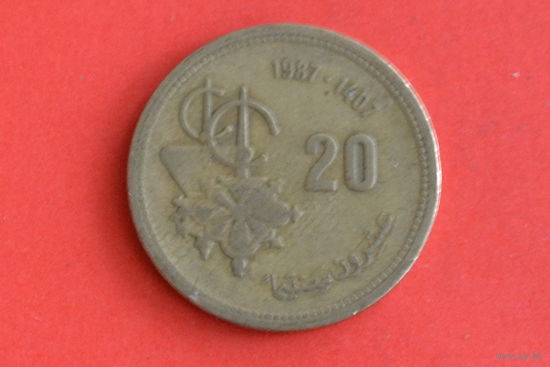 Марокко 20 сентим 1987