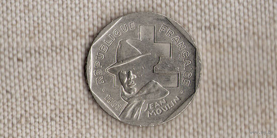 Франция 2 франка 1993/ Жан Мулен(Sp)