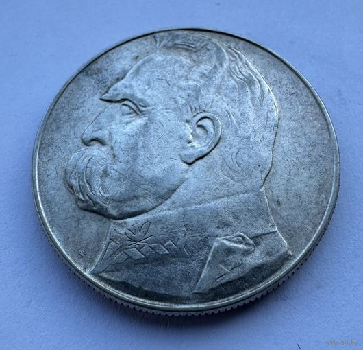 10 злотых 1937 с рубля без МЦ