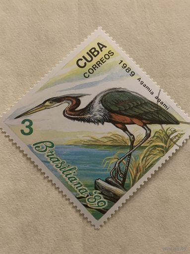Куба 1989. Фауна. Птицы. Again agami