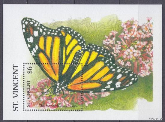 1989 Сент-Винсент 1351/B84 Бабочки 10,00 евро