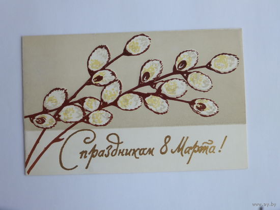 Пинская 8 марта 1970 открытка БССР  9х14   см