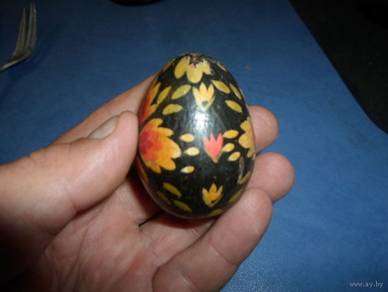 Яйцо декоративное деревянное расписное