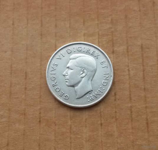 Канада, 50 центов 1945 г., серебро, Георг VI (1936-1952)