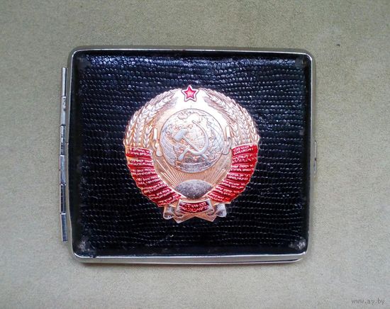 Портсигар герб СССР