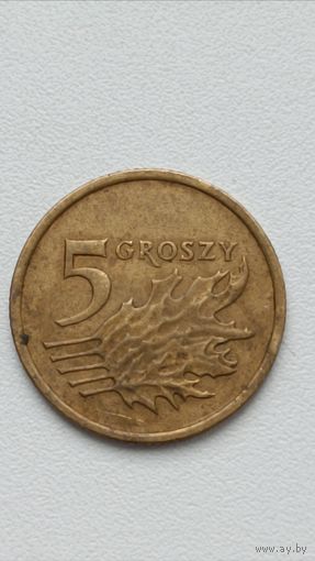 Польша. 5 грошей 2004 года.