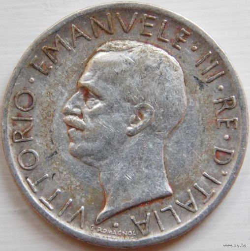10. Италия 5 лир 1927 год, серебро.