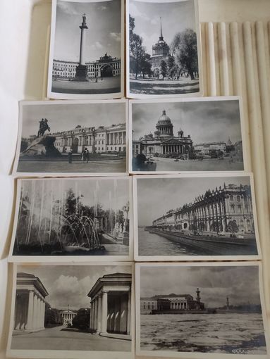 8 открыток с видами Ленинграда, 1954г.