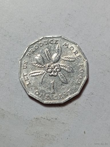 Ямайка 1 цент 1986 года