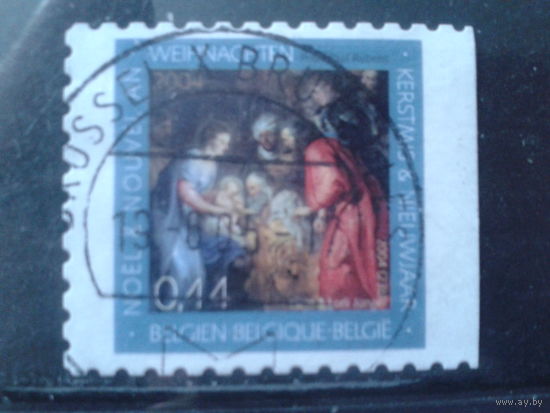 Бельгия 2004 Рождество, живопись Рубенса, марка из буклета