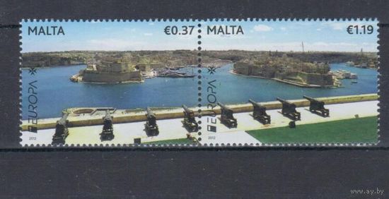 [117] Мальта 2012. Крепость,пушки.Европ а.EUROPA. СЕРИЯ MNH