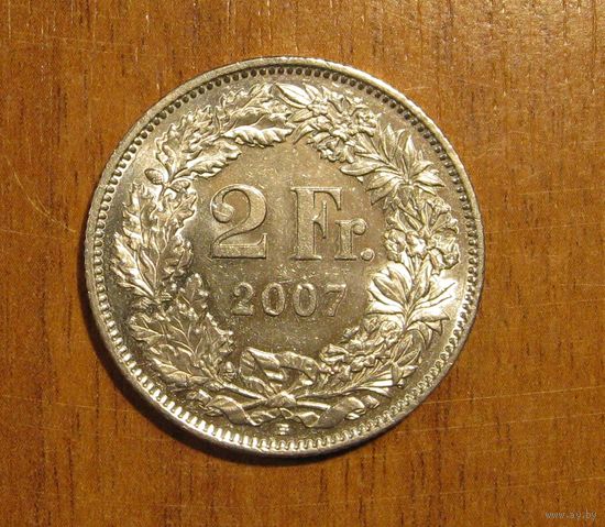 Швейцария - 2 франка - 2007