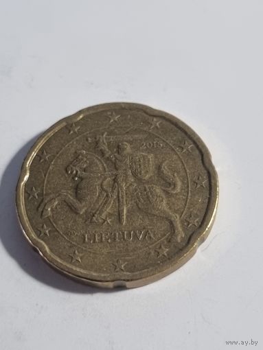 Литва 20 евроцентов 2015