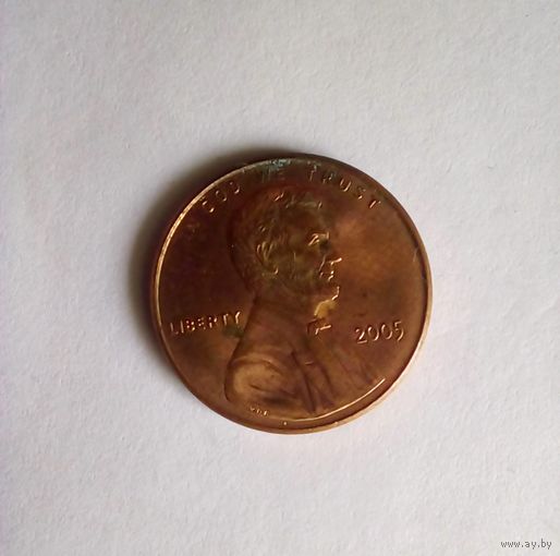 1 цент США 2005 г