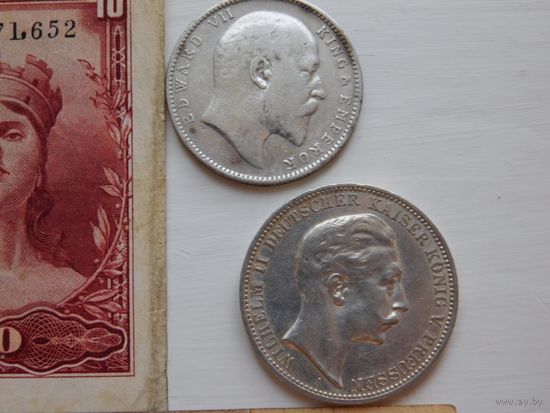 Германия 3 марки, Индия 1 рупия, Испания, Тринидад и Тобаго