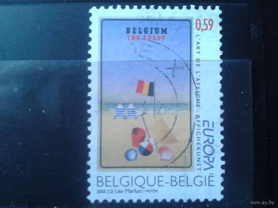 Бельгия 2003 Европа, плакат Полная серия Михель-1,2 евро гаш