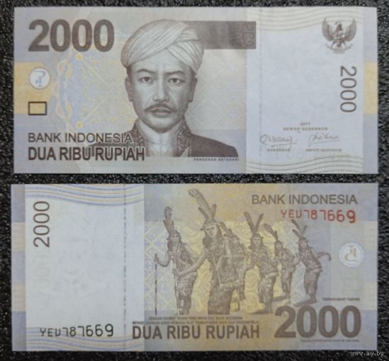 2000 рупий Индонезия 2011 г. UNC