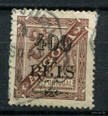 Португальские колонии - Ангола - 1902 - Надпечатка 400 REIS на 2 1/2R - [Mi.72] - 1 марка. Гашеная.  (Лот 79AN)