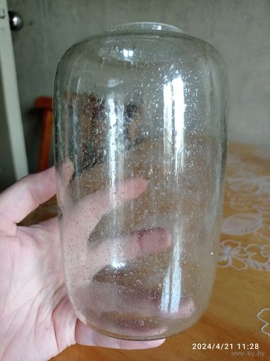Плафон, ваза пузыри в стекле