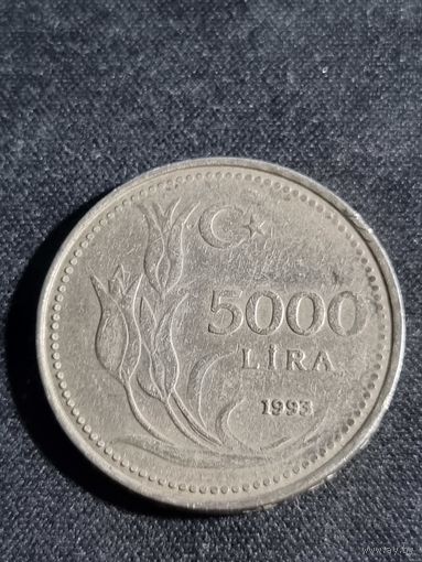 Турция 5000 лир 1993