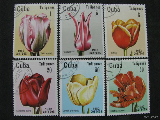 Куба 1982 Тюльпаны