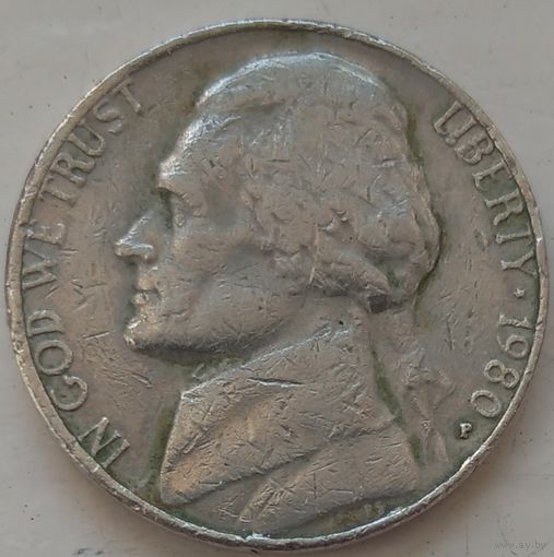 5 центов 1980 Р США. Возможен обмен