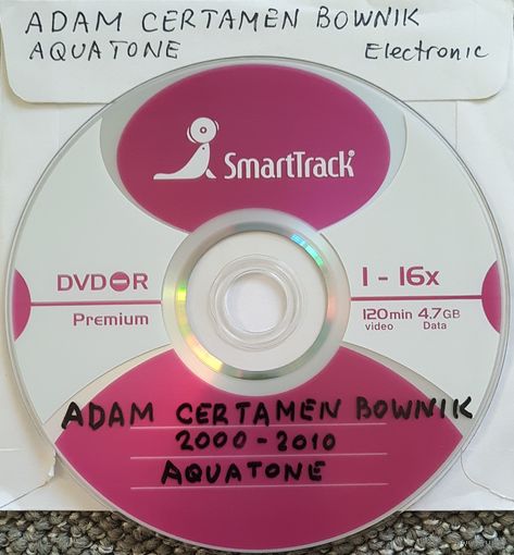 DVD MP3 дискография Adam Certamen BOWNIK, AQUATONE - 1 DVD