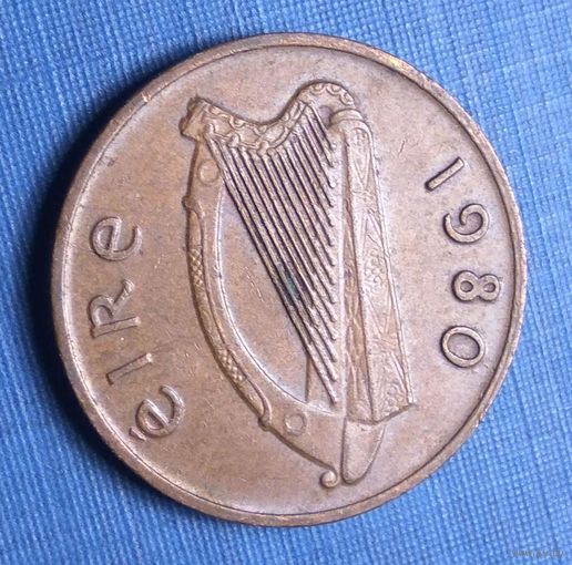 1 пенни 1980. Ирландия.