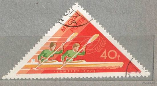 Спорт. 1 марка, 1973г.,гаш. Венгрия.