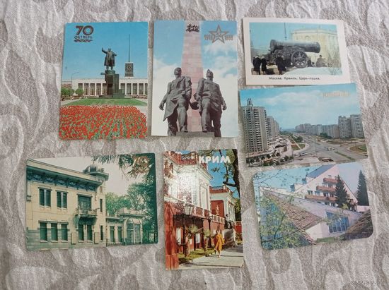 Календарик СССР,  разные тематики
