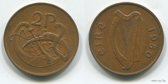 Ирландия. 2 пенса (1980)