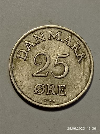Дания 25 эре 1949 года .