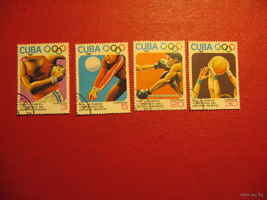 Марки Олимпийские игры - Лос-Анджелес, США 1984 год Куба