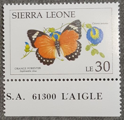1991- Бабочки и цветы  - Сьерра-Леоне
