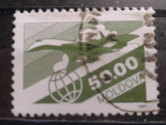 Молдова 1993 Авиапочта Ту-144 50,00