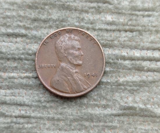 Werty71 США 1 цент 1941 Линкольн Пшеничный