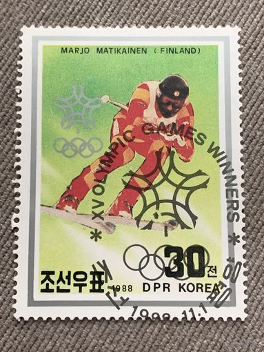 КНДР 1988. Зимняя олимпиада Калгари-88