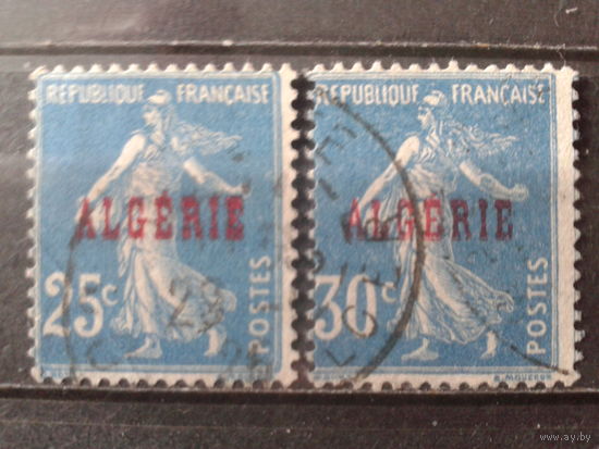 Алжир, колония Франции 1924 Сеятельница, Надпечатка
