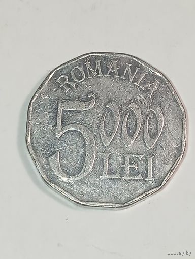 Румыния 5000 лей 2002 года .