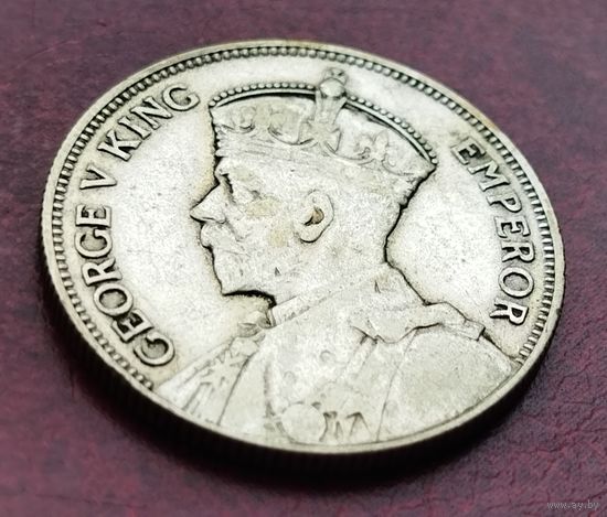 Серебро 0.500! Фиджи 1 флорин, 1934-1936