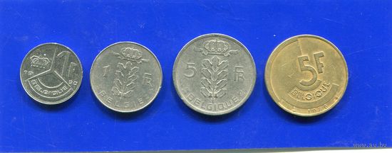 Бельгия 4 монеты