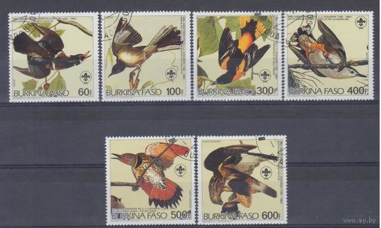[206] Буркина-Фасо 1985. Фауна.Птицы. Гашеная серия.
