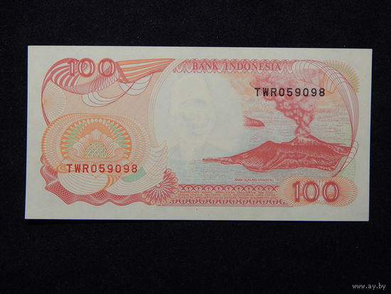 Индонезия 100 рупий 1992г.UNC